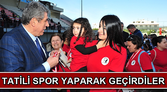 Tatili spor yaparak geçirdiler
