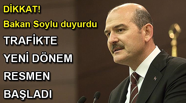 Trafikte yeni dönem resmen başladı