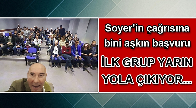 Tunç Soyer kampanyasına katkı sağlamak isteyen gönüllülerle buluştu