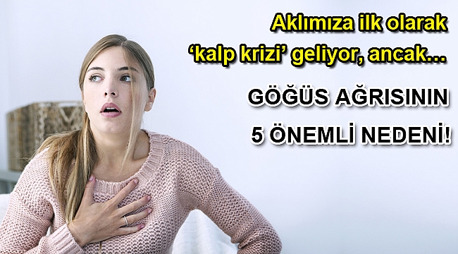 GÖĞÜS AĞRISININ 5 ÖNEMLİ NEDENİ!