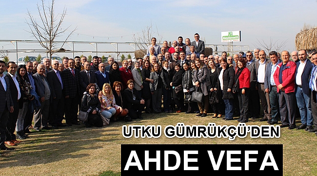 UTKU GÜMRÜKÇÜ’DEN AHDE VEFA