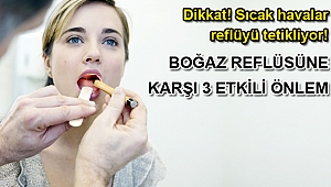 BOĞAZ REFLÜSÜNE KARŞI 3 ETKİLİ ÖNLEM