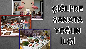 ÇİĞLİ'DE SANAT ATÖLYESİ YIL SONU SERGİSİ