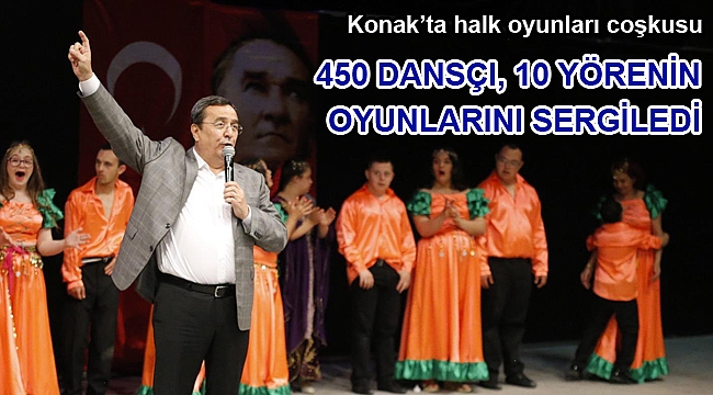 Konak'ta halk oyunları coşkusu