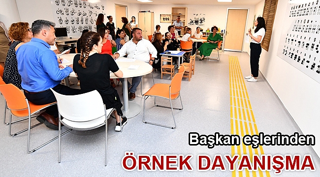 Başkan eşlerinden örnek dayanışma
