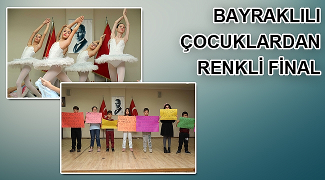 Bayraklılı çocuklardan renkli final