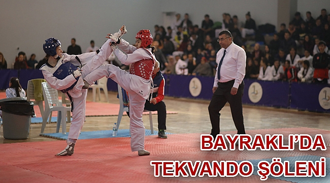 Bayraklıda tekvando şöleni