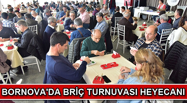 Bornova'da Briç Turnuvası heyecanı
