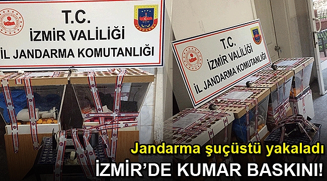 İzmir Bornova'da çay ocaklarına kumar baskını