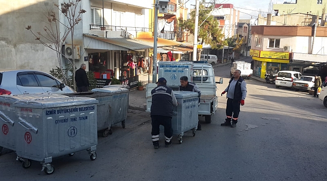 Karabağlar’da konteynerler yenileniyor
