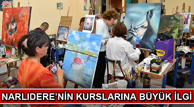 Narlıdere’nin kurslarına büyük ilgi