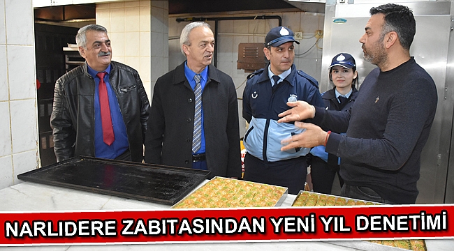 Narlıdere zabıtasından Yeni Yıl denetimi