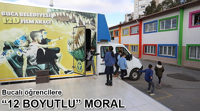 Buca’nın 12D aracı 7 gün çocuklar için yollarda!