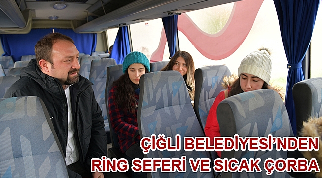 Çiğli Belediyesi soğuklarda üniversite öğrencilerinin yanında