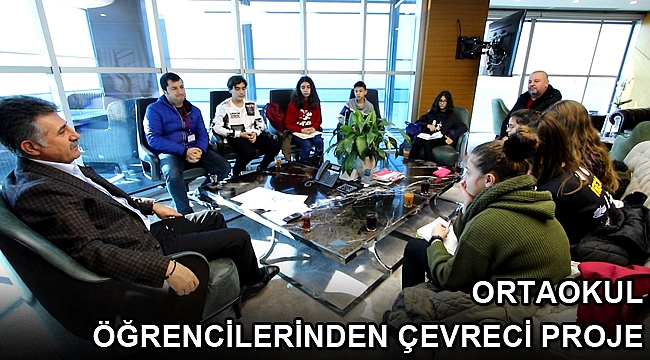 Ortaokul öğrencilerinden çevreci proje