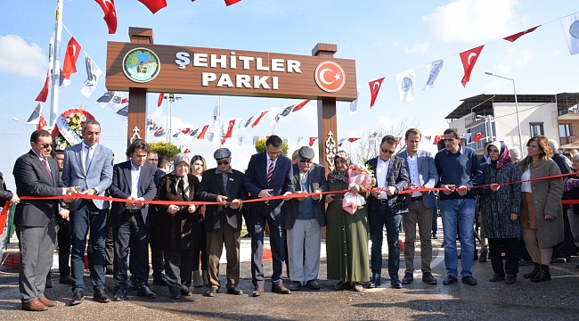 Şehitler Parkı açıldı