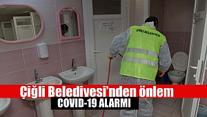 Çiğli Belediyesi'nden virüslere karşı dezenfekte önlemi