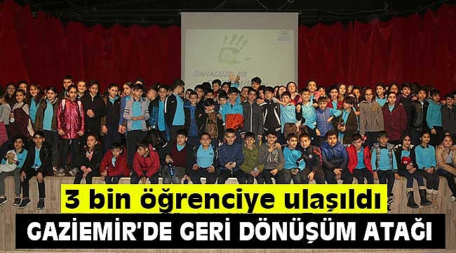 Geri dönüşüm eğitiminde 3 bin öğrenciye ulaşıldı