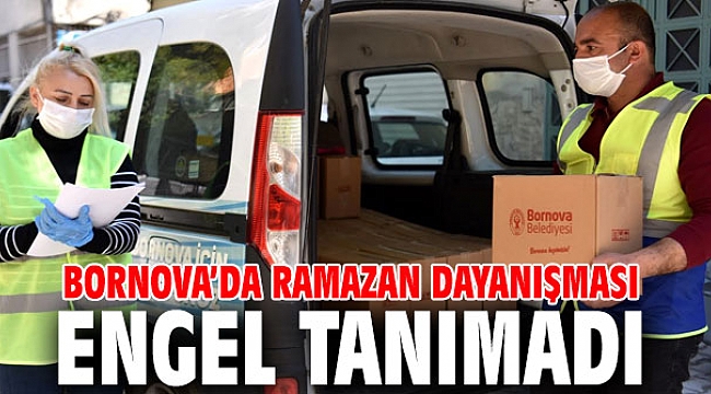 Bornova’da Ramazan dayanışması engel tanımadı