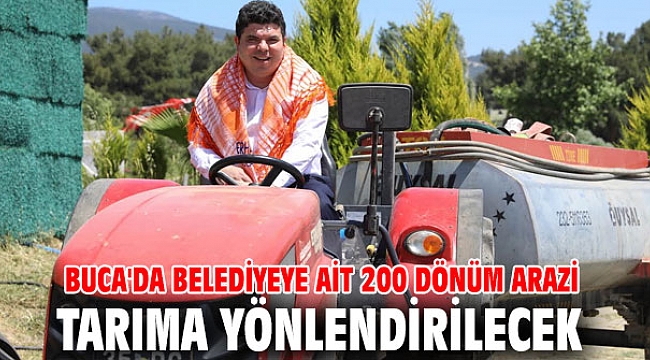Buca'da Belediyeye ait 200 dönüm arazi tarıma yönlendirilecek
