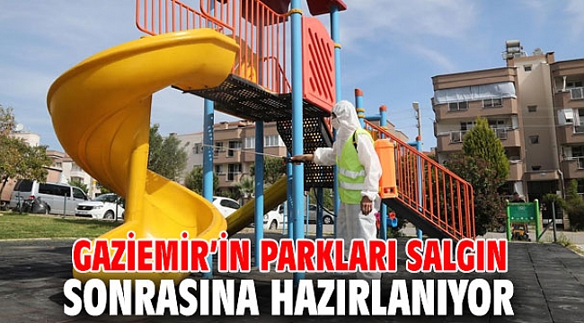 Gaziemir Belediyesi dezenfekte çalışmalarına devam ediyor