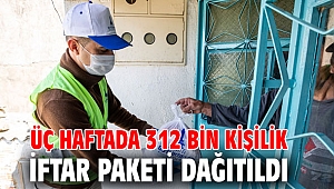 İzmir Büyükşehir Belediyesi, Üç haftada 312 bin kişilik iftar paketi dağıttı