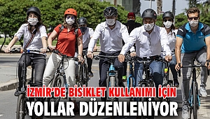 İzmir’de bisiklet kullanımı için yollar düzenleniyor