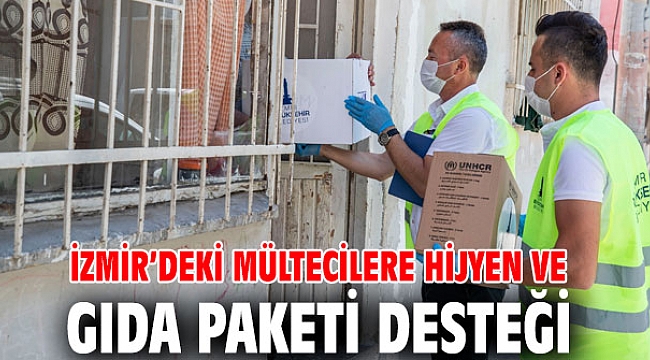İzmir’deki mültecilere hijyen ve gıda paketi desteği
