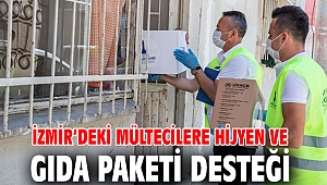 İzmir’deki mültecilere hijyen ve gıda paketi desteği