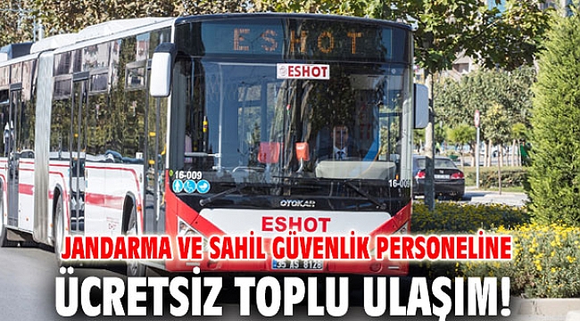 Jandarma ve Sahil Güvenlik personeline ücretsiz toplu ulaşım!