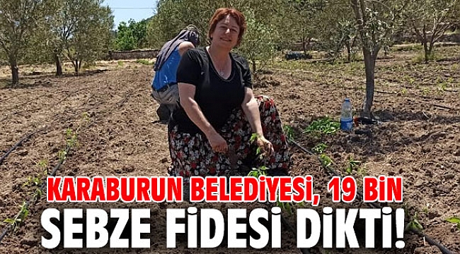 Karaburun Belediyesi, 19 bin sebze fidesi dikti!