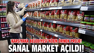 Karşıyaka'da Sanal Market açıldı!