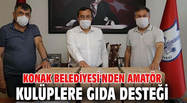 Konak Belediyesi'nden amatör kulüplere gıda desteği