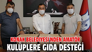Konak Belediyesi'nden amatör kulüplere gıda desteği