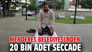 Menderes Belediyesi'nden 20 bin adet seccade
