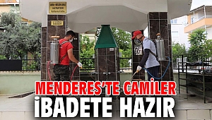 Menderes’te Camiler dezenfekte edildi!