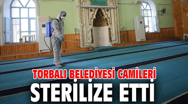 Torbalı Belediyesi camileri dezenfekte etti