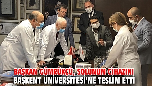 Başkan Gümrükçü, Solunum Cihazını Başkent Üniversitesi’ne Teslim Etti