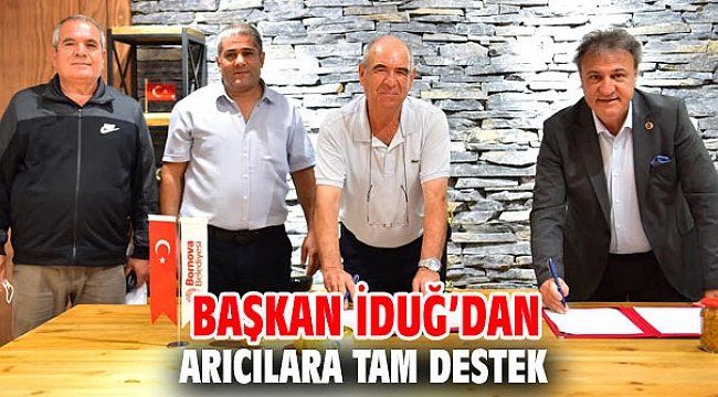 Başkan İduğ'dan arıcılara tam destek