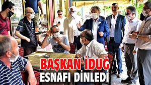 Başkan İduğ, esnafı dinledi
