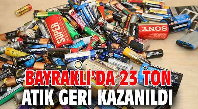 Bayraklı’da 23 ton atık geri kazanıldı