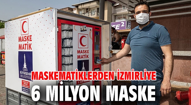 Büyükşehir'in Maskematiklerinden İzmirliye 6 milyon maske