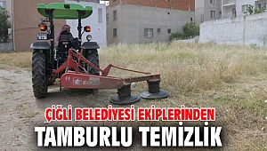 Çiğli Belediyesi ekiplerinden tamburlu temizlik