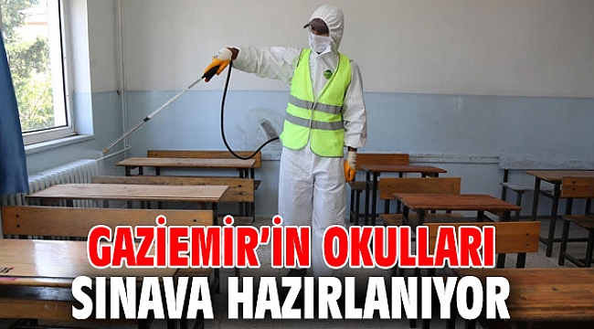 Gaziemir Belediyesi okulları dezenfekte etti!