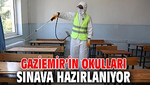 Gaziemir Belediyesi okulları dezenfekte etti!