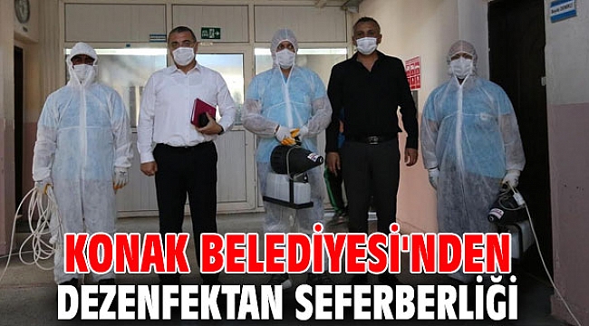 Konak Belediyesi'nden dezenfektan seferberliği