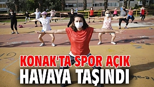 Konak'ta spor açık havaya taşındı