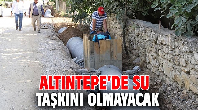 Menderes Belediyesi'nden yağmur suyu kanalı çalışması!