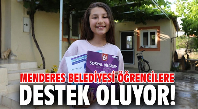 Menderes Belediyesi öğrencilere destek oluyor!