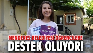 Menderes Belediyesi öğrencilere destek oluyor!